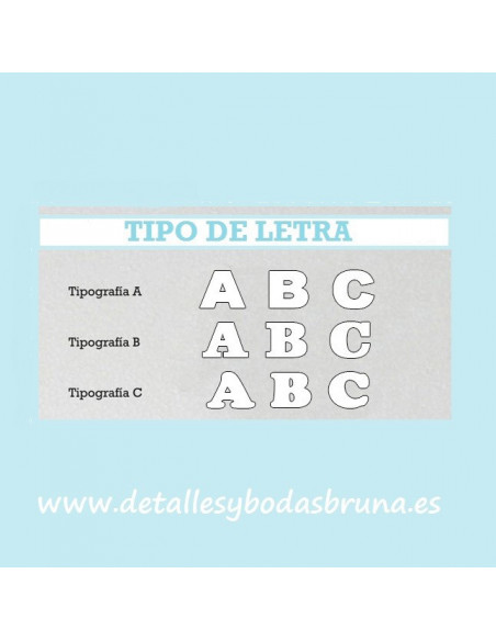 Letras Grandes para Boda