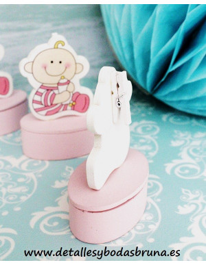 Cajita Joyero Detalles Bautizo Rosa 2