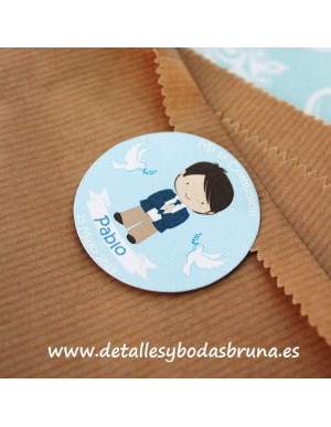 Etiquetas Adhesivas Comunión Niño 2