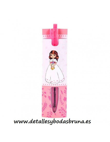 Bolígrafo para Comunión Niña Rosa Barato