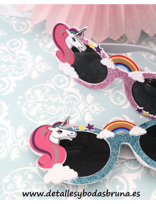 Gafas de Sol Unicornio Purpurina Colores Surtidos