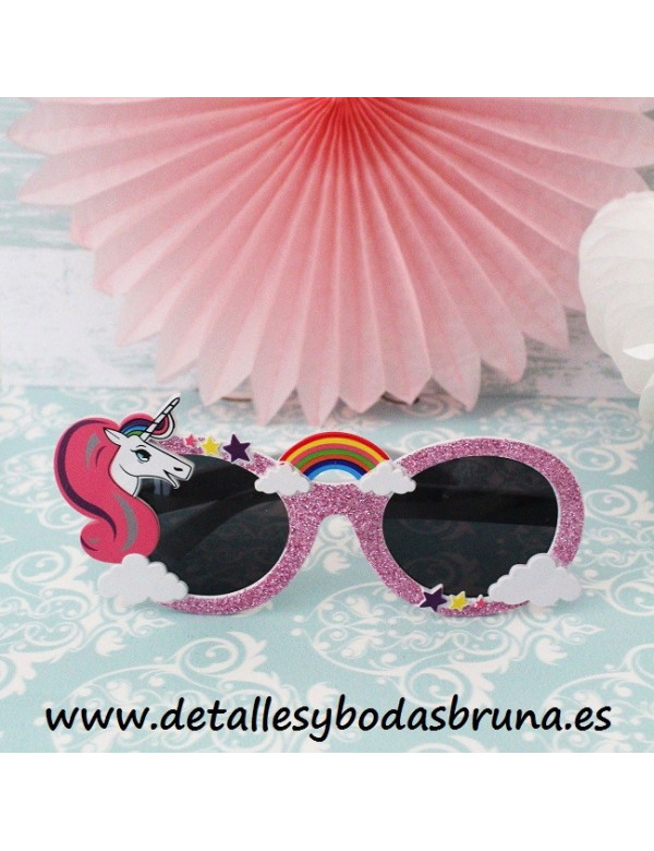 Gafas de Sol Unicornio Purpurina Colores Surtidos