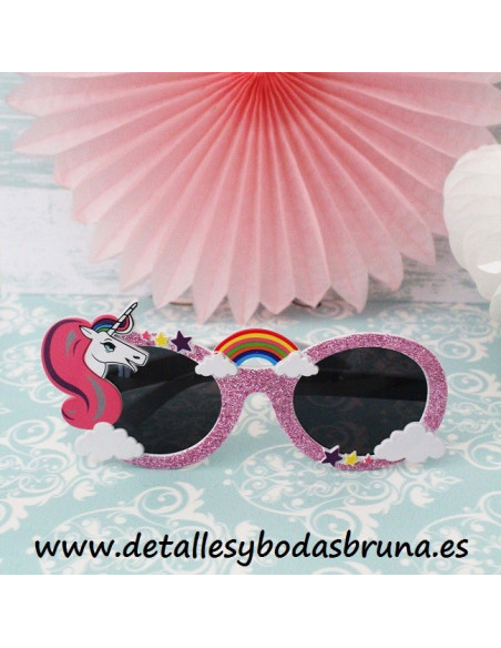 Gafas de Sol Unicornio Purpurina Colores Surtidos