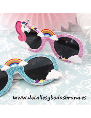 Gafas de Sol Unicornio Purpurina Colores Surtidos