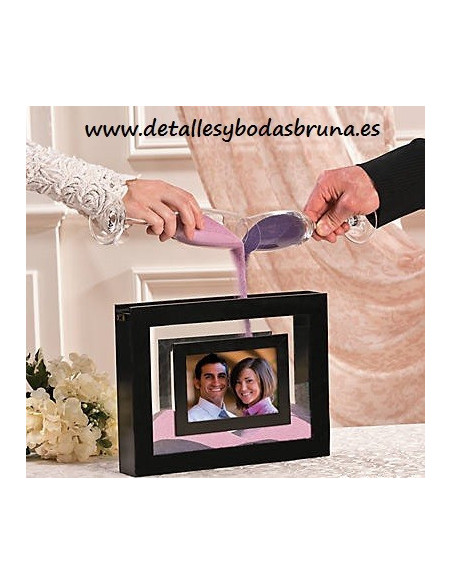 Marco Ceremonia de la Arena Negro para Boda - AGOTADO - 