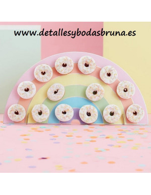 Tabla Muro Arcoiris para Donuts