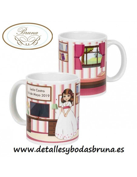 Taza Comunión Personalizada Niña