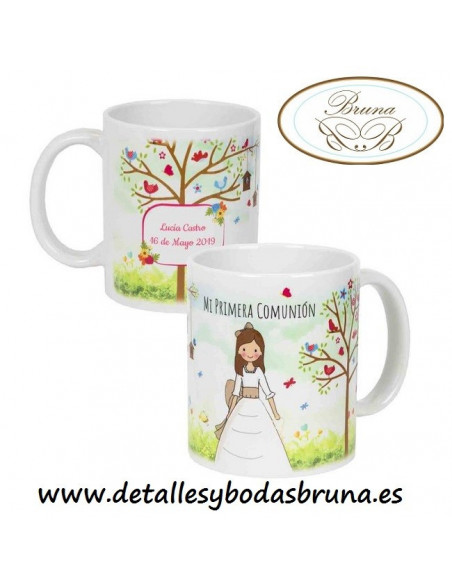 Taza para Comunión de Niña Árbol