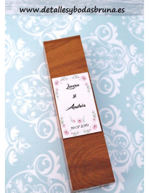 Navaja en Caja de Madera para Boda - AGOTADO -  2