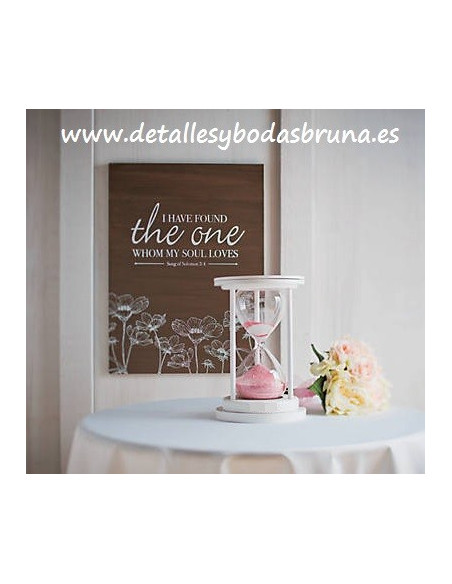 Reloj de Arena para Ceremonia de la Arena Blanco -AGOTADO-