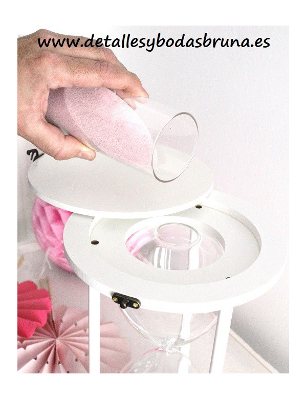 Reloj de Arena para Ceremonia de la Arena Blanco -AGOTADO-