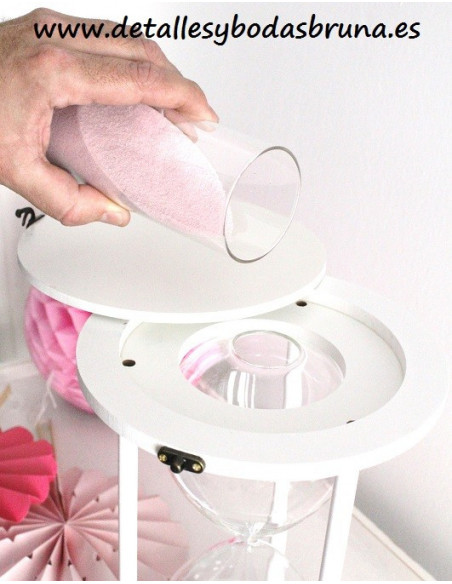 Reloj de Arena para Ceremonia de la Arena Blanco -AGOTADO-