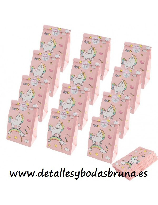 Bolsas de Papel Unicornio 12 u - AGOTADO -