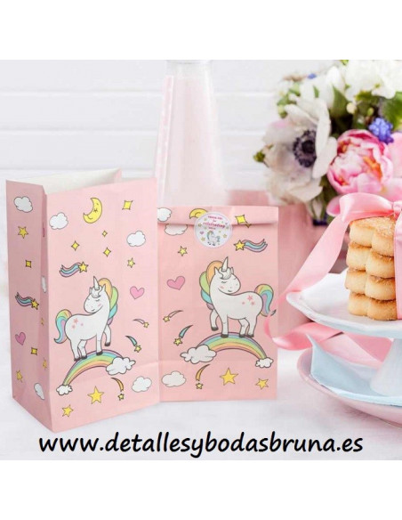Bolsas de Papel Unicornio 12 u - AGOTADO -