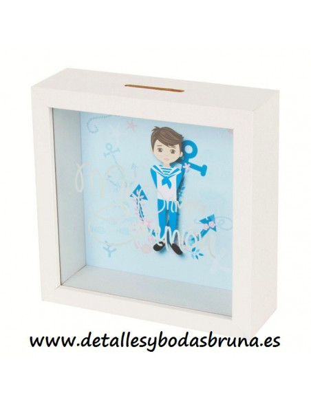 Hucha Comunión Niño Marinero 