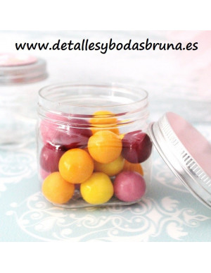 Tarro Latita para Chuches Cuadrada Boda y Comunión 2