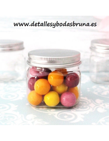 Tarro Latita para Chuches Cuadrada Boda y Comunión