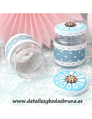 Tarro para Chuches Comunión Topos Celeste 2