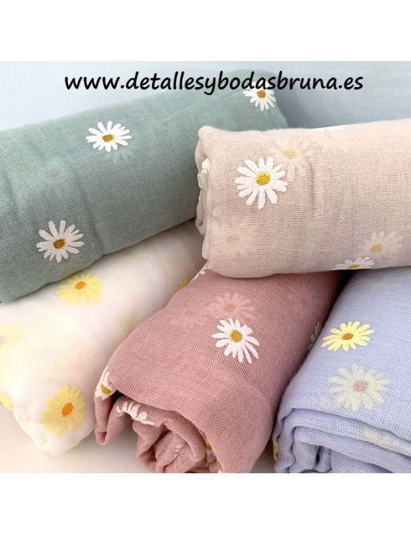 Pashminas para Boda y Comunión Margaritas - AGOTADO -