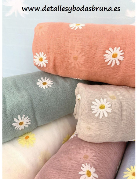 Pashminas para Boda y Comunión Margaritas - AGOTADO -