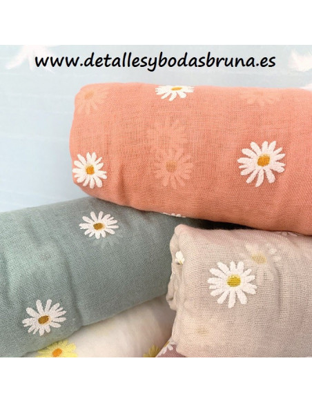 Pashminas para Boda y Comunión Margaritas - AGOTADO -