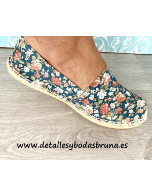 Alpargatas de Flores Pastel - Alpargatas para Boda Baratas - Alpargatas de  Esparto Mujer Boda