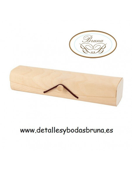 Caja Baúl de Bambú para Boda y Comunión