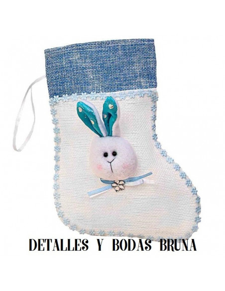Bolsa Conejo Azul para detalles Patuco