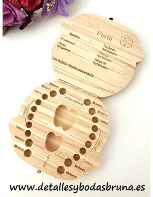 Caja Guarda Dientes de Leche de Niño Moreno 2