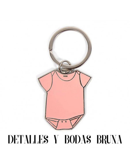 Llavero Bautizo Body Rosa