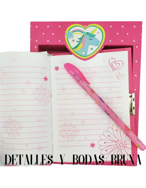 Diario y Bolígrafo Unicornio 2