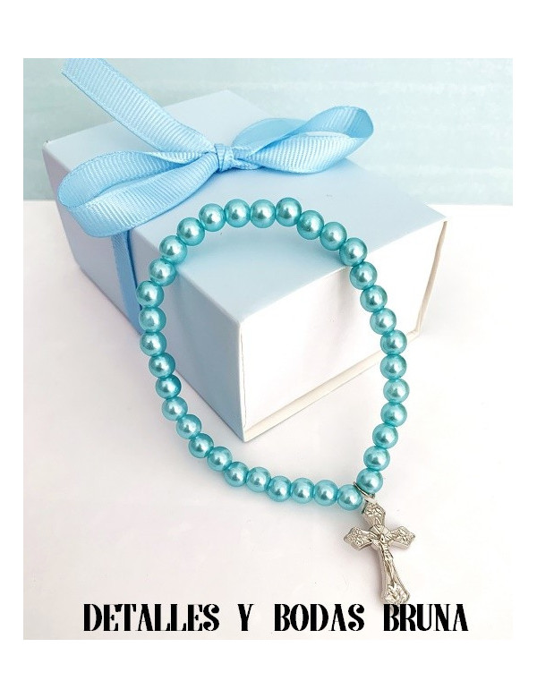 Cajita con Lazo Celeste