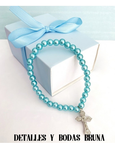 Cajita con Lazo Celeste