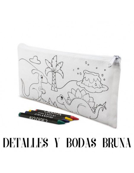 Estuche Dinosaurios para Colorear