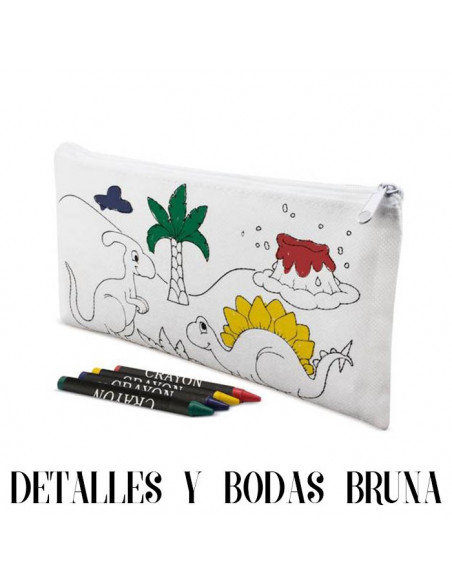 Estuche Dinosaurios para Colorear
