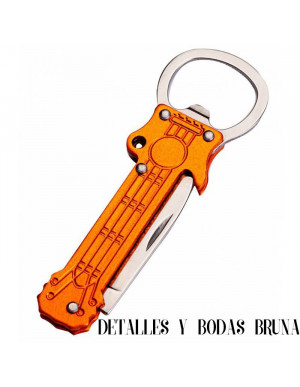 Abrebotellas Guitarra con Navaja Multiusos 2