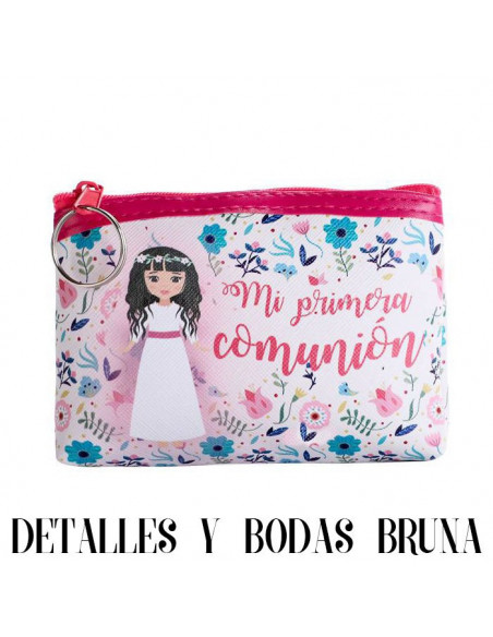 Monedero Comunión Niña Rosa