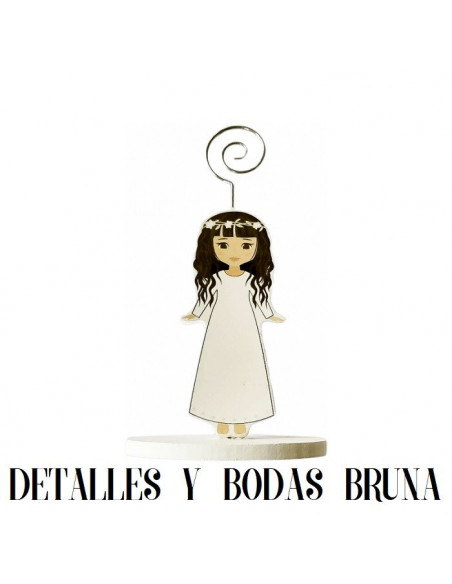 Pinza Portafotos Comunión Niña Angelito