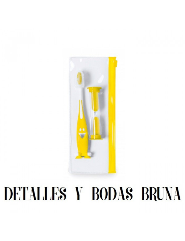 Cepillo de Dientes con Reloj Arena -ELIGE COLOR-