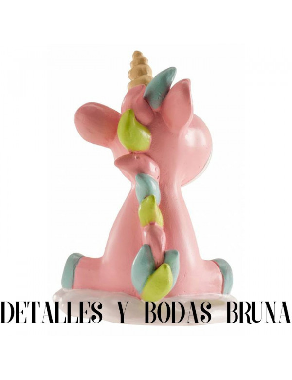 Figura Unicornio Bebé Rosa