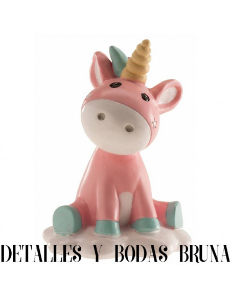 Figura Unicornio Bebé Rosa