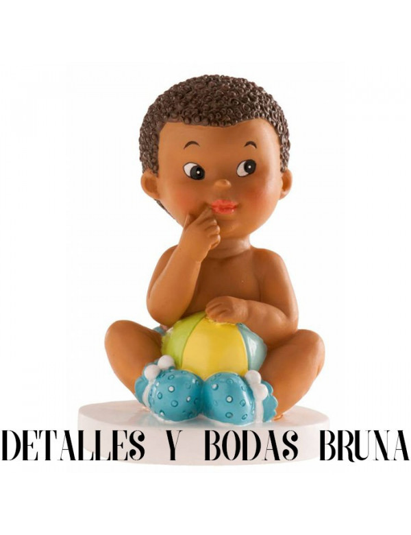 Figura Bautizo Bebé Niño Mulato