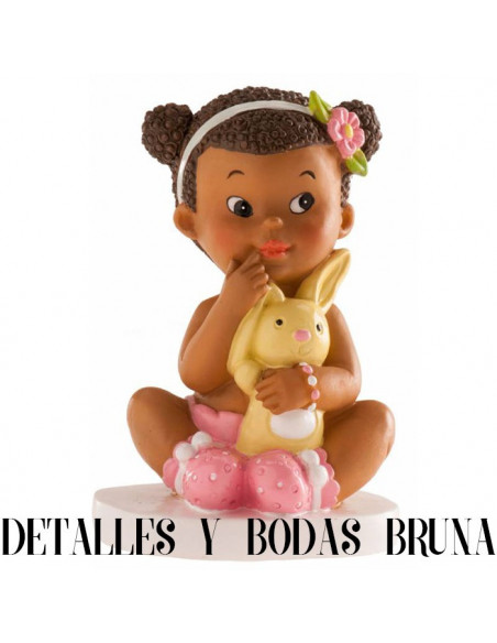 Figura Bautizo Bebé Niña Mulata