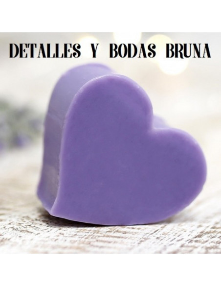 Jabón Corazón Lila
