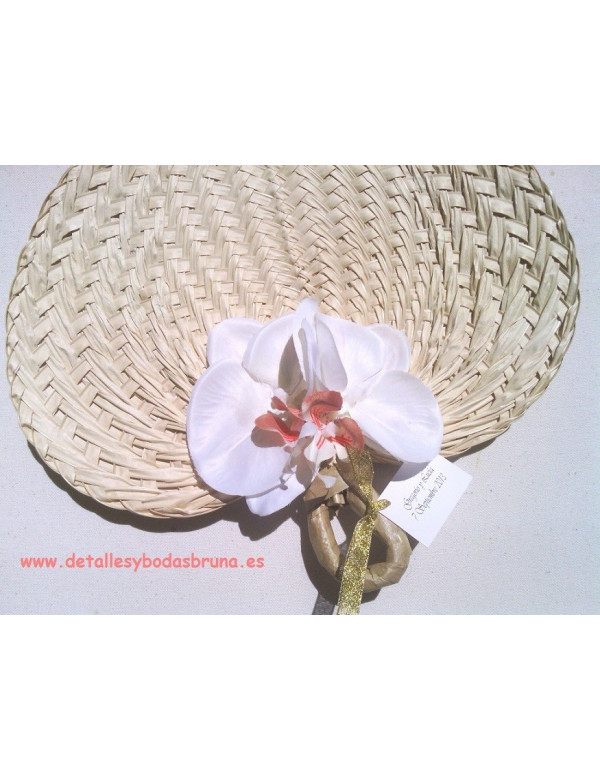 Pay pay Rafia natural con Flores en colores únicos 