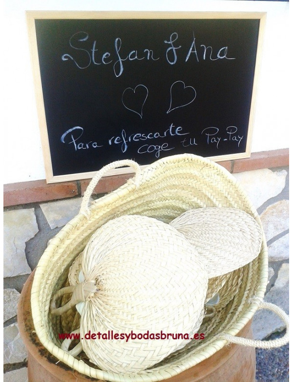 Pay pay de Rafia natural LOTE 15 UNIDADES - ULTIMO LOTE -