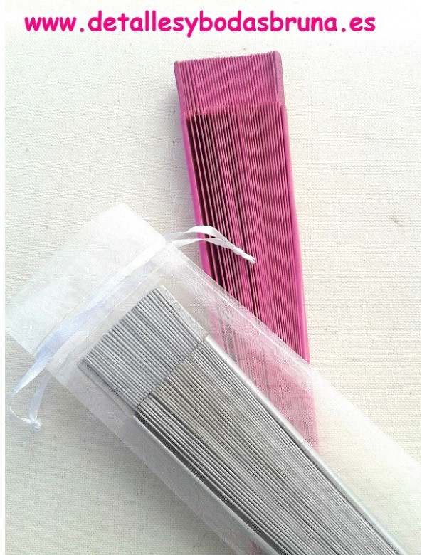 Bolsas de Organza para Abanicos 25 x 7 cm ESCOGE COLORES
