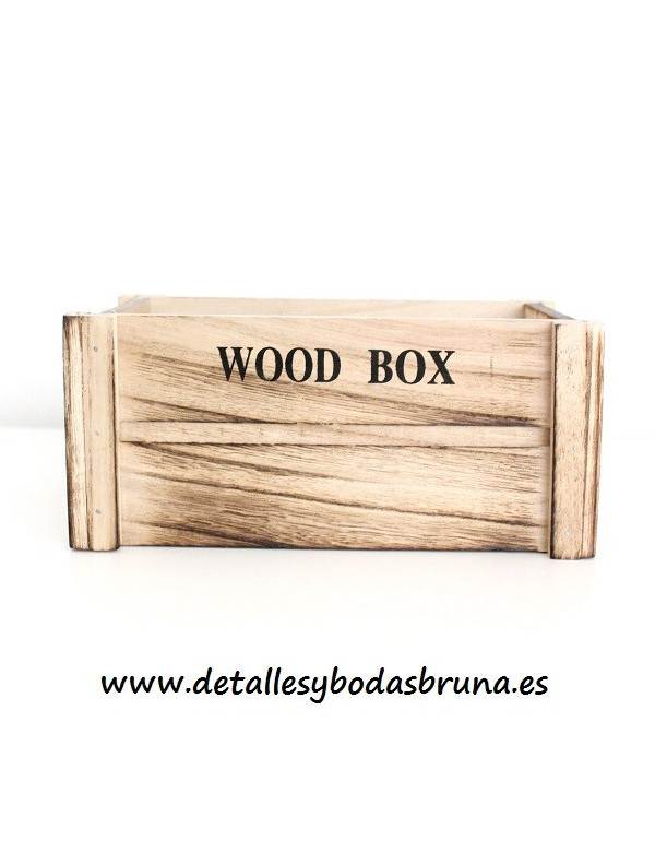 Caja de Madera Natural Vintage Pequeña