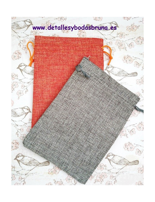 Bolsas de Lino Grandes ESCOGE COLOR