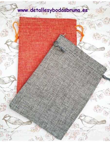 Bolsas de Lino Grandes ESCOGE COLOR